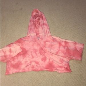 Cropped tie dye hoddie